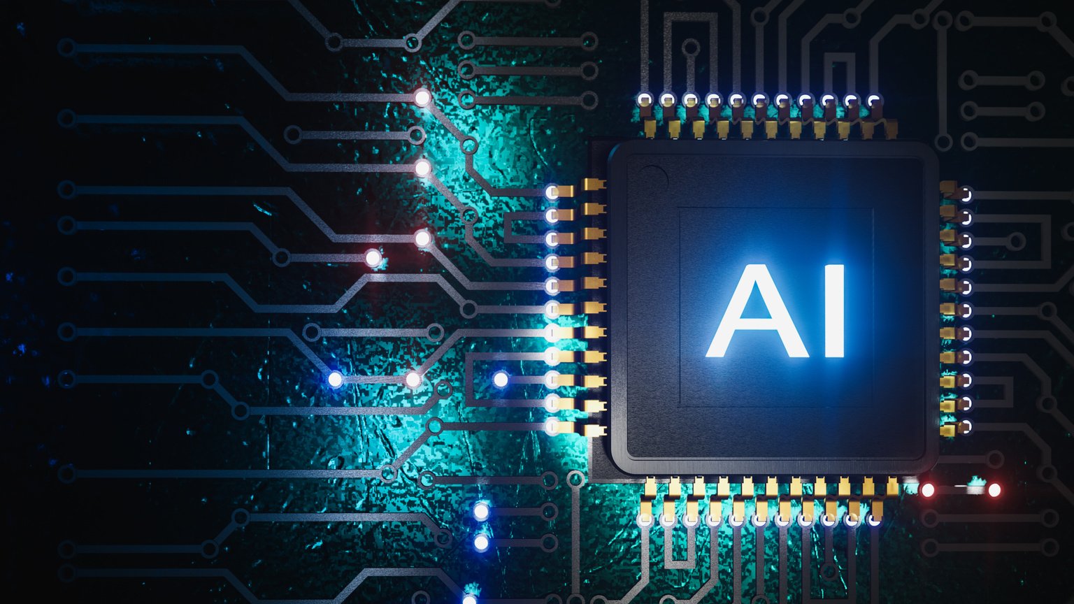 AI artificial intelligence concept Central Computer Processors CPU concept